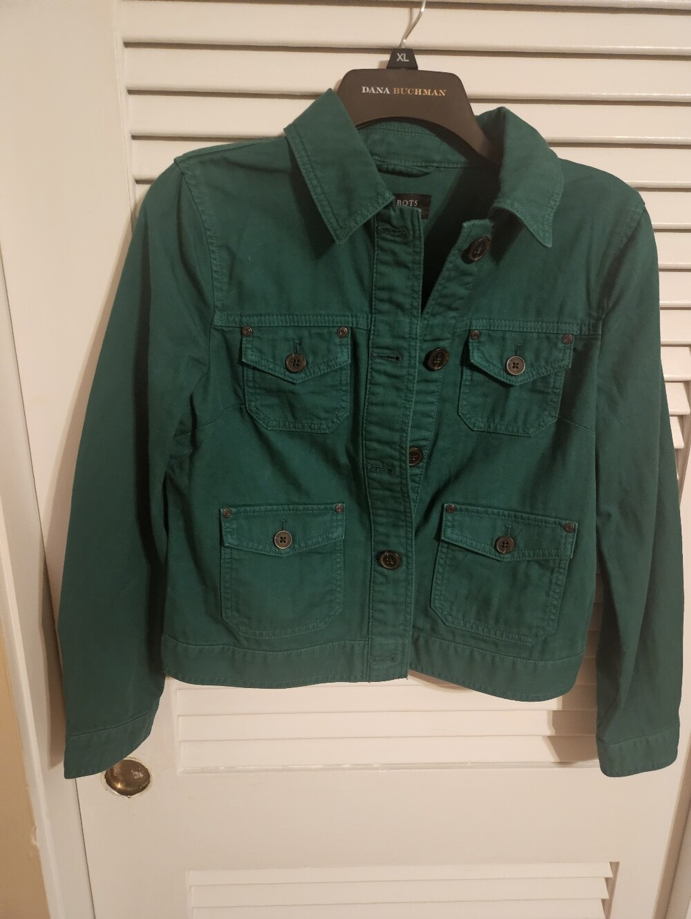 Talbots SP Green Denim Jacket Nwt